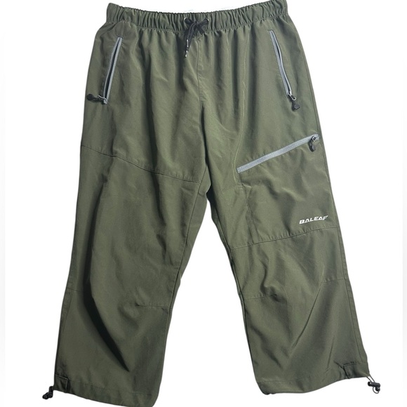 Baleaf Men’s Green Outdoor Hiking Pants Zip Pockets Size Large - Picture 1 of 5